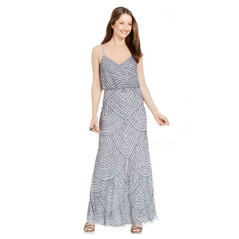 Long blouson gown by Adrianna Papell